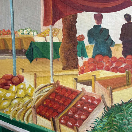 Classic Figurative Oil Painting "Fruit Stall" Refined Artwork Holland Art Shop