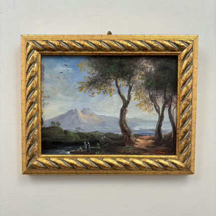 Authentic Landscape Oil Painting "Gilded Frame" Classic Spanish Art Holland Art Shop