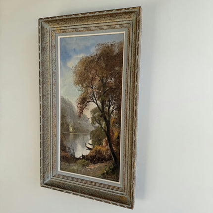 Rustic Landscape Oil Painting "Framed Painting" Authentic Large Artwork Holland Art Shop