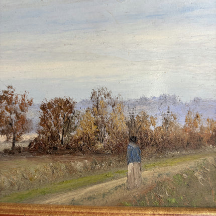 Rustic Landscape Oil Painting "Gilded Frame" Timeless French Artwork Holland Art Shop