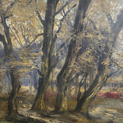Timeless Landscape Oil Painting "Gnarled Trees" Handcrafted Large Art Holland Art Shop