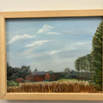 Rustic Landscape Oil Painting "Wheat Field" Timeless Artwork Holland Art Shop