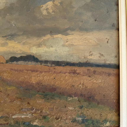 19th Century Antique Landscape Oil Painting "Gilded Frame" Large Art Holland Art Shop