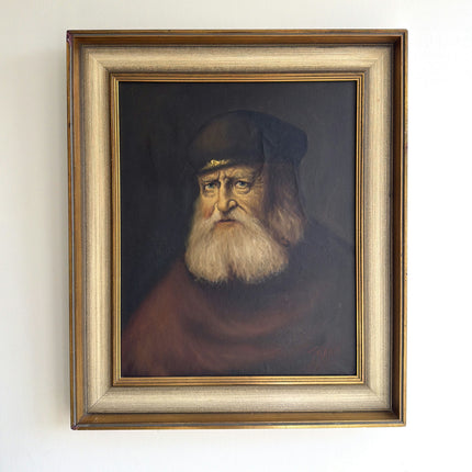 Refined Portrait Oil Painting "Bearded Man" Classic Artwork Holland Art Shop
