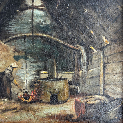Rustic Interior Oil Painting "Gilded Frame" Refined Small Art Holland Art Shop