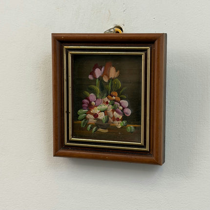Original Floral Still Life Oil Painting "Framed Painting" Handcrafted Small Art Holland Art Shop