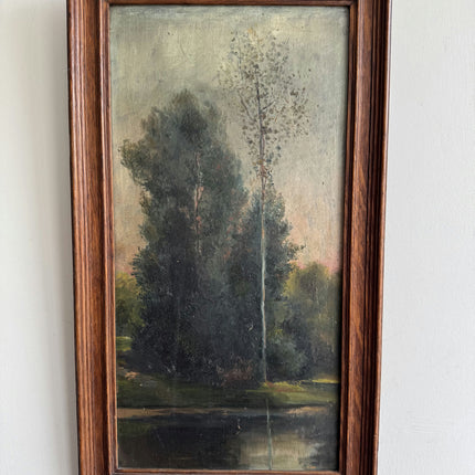 Rustic Landscape Oil Painting "Tall Tree" Classic Artwork Holland Art Shop
