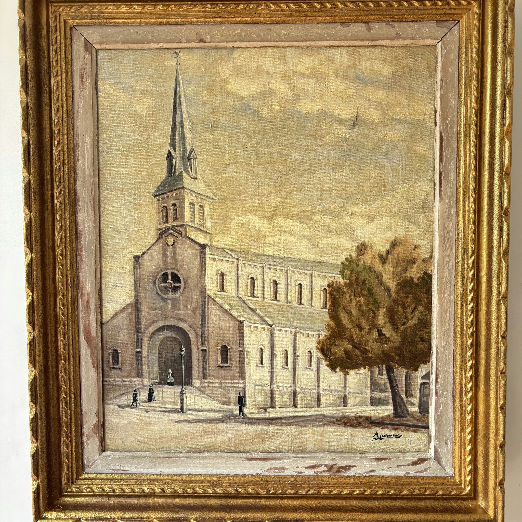 Traditional Cityscape Oil Painting 