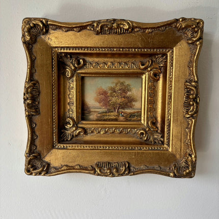 Fine Oil Painting Landscape "Autumn Trees" Classic Small Artwork Holland Art Shop