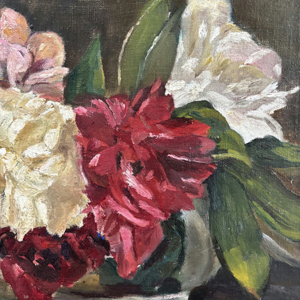 Handcrafted Flowery Still Life Oil Painting "Flower Vase" Rustic Art Holland Art Shop