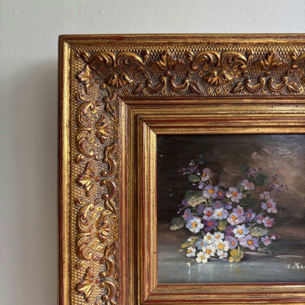 Vintage Still Life Oil Painting 