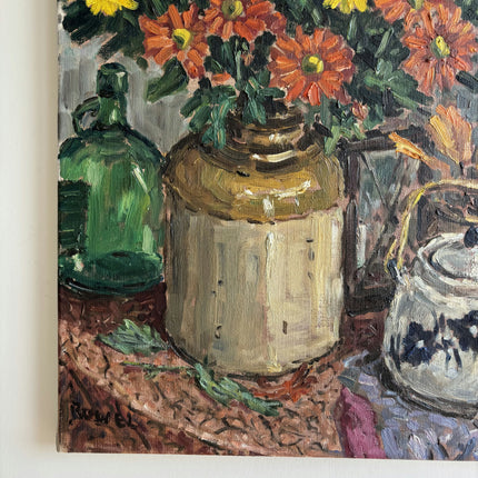 Authentic Floral Still Life Oil Painting "Autumn Flowers" Classic Art Holland Art Shop