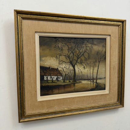 Timeless Landscape Oil Painting "Waving Willow" Vintage Art Holland Art Shop