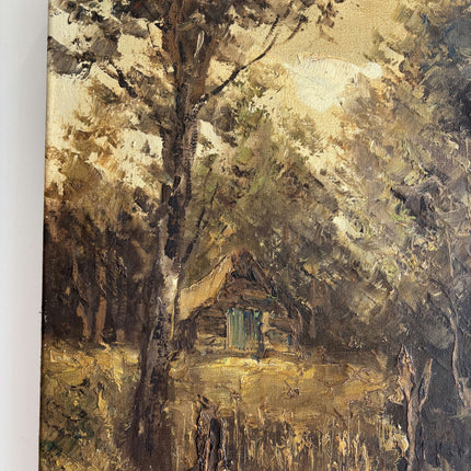 Handcrafted Landscape Oil Painting "Forest Path" Elegant Artwork Holland Art Shop