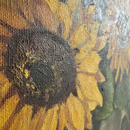 Expressive Floral Still Life Oil Painting "Sunflower Vase" Traditional Art Holland Art Shop