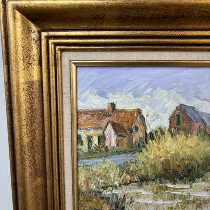 Authentic Landscape Oil Painting "Gold Frame" Refined Artwork Holland Art Shop