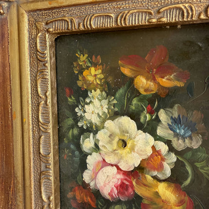Original Floral Still Life Oil Painting "Flower Bouquet" Small Artwork Holland Art Shop