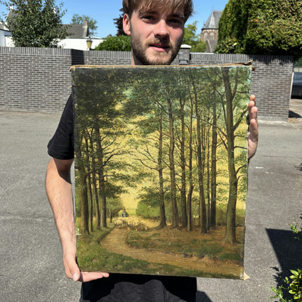 Timeless Landscape Oil Painting "Young Man" Authentic Artwork Holland Art Shop
