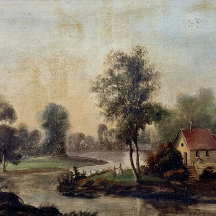 19th Century Antique Landscape Oil Painting "Framed Painting" Art Holland Art Shop
