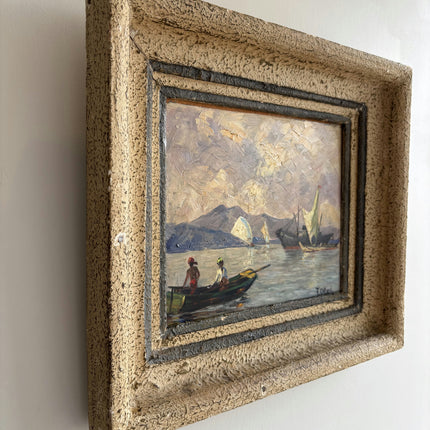 Rustic Seascape Oil Painting "Fishing Boat" Refined Art Holland Art Shop