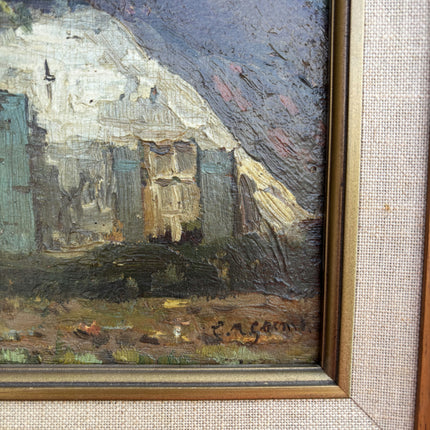 Coenraad Matthias Garms Elegant Landscape Oil Painting "Wooden Frame" Dutch Art Holland Art Shop
