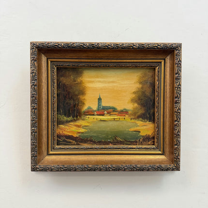 Original Landscape Oil Painting "Framed Painting" Authentic Small Art Holland Art Shop