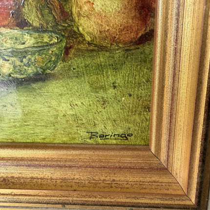 Rustic Still Life Oil Painting "Fruit Bowl" Refined Small Artwork Holland Art Shop