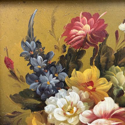 Timeless Floral Still Life Oil Painting "Flower Vase" Detailed Small Artwork Holland Art Shop