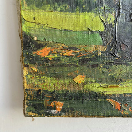 Elegant Landscape Oil Painting "Autumn Trees" Vintage Artwork Holland Art Shop