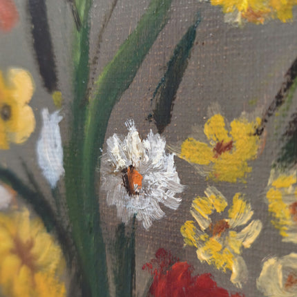 Rustic Interior Oil Painting "Flower Vase" Elegant Artwork Holland Art Shop