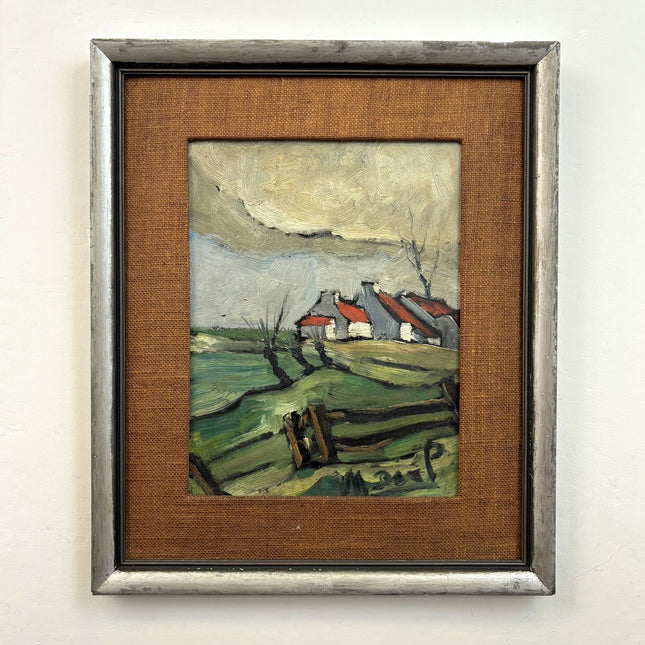 Classic Farm Oil Painting "Thatched Cottage" Refined Art Holland Art Shop