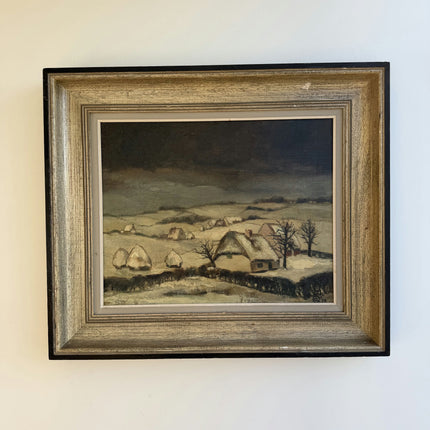 Timeless Winter Landscape Oil Painting "Framed Painting" Detailed Art Holland Art Shop