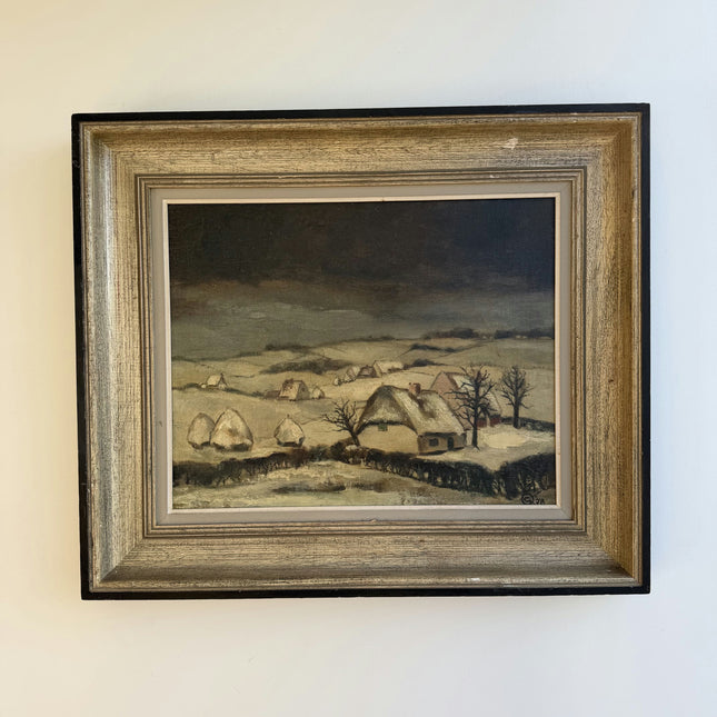Timeless Winter Landscape Oil Painting "Framed Painting" Detailed Art Holland Art Shop