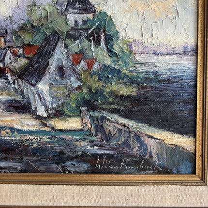 Detailed Cityscape Oil Painting "Framed Painting" Rustic Large Artwork Holland Art Shop