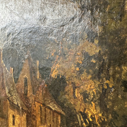 Detailed Scenery Oil Painting "Framed Painting" Original Small Art Holland Art Shop