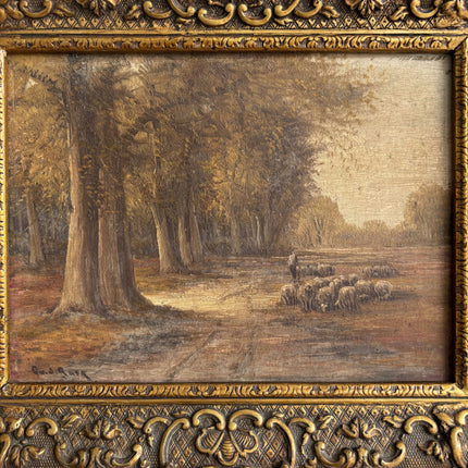 Refined Landscape Oil Painting "Gilded Frame" Timeless Small Art Holland Art Shop