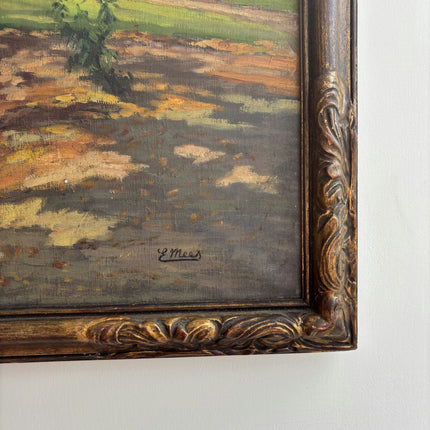 Timeless Landscape Oil Painting "Old Oak" Vintage Large Artwork Holland Art Shop