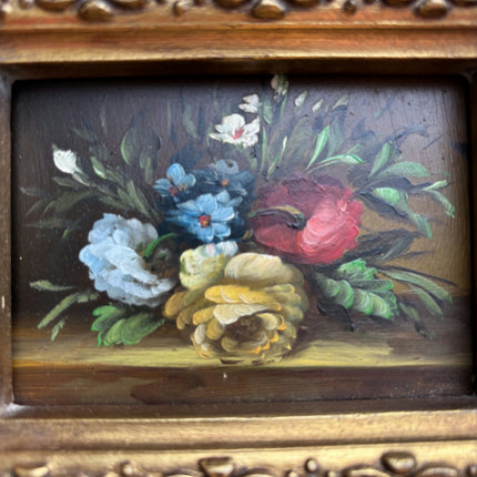 Refined Floral Still Life Oil Painting "Gilded Frame" Authentic Small Artwork Holland Art Shop