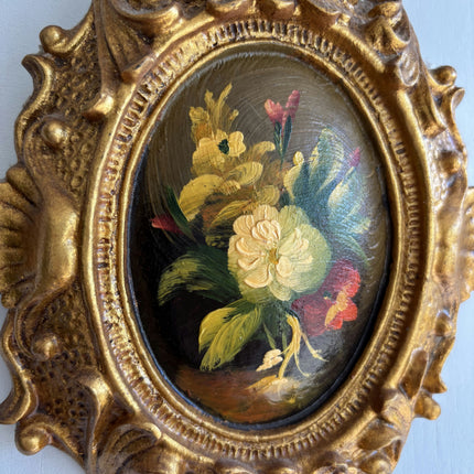 Classic Floral Still Life Oil Painting "Gilded Frame" Original Italian Art Holland Art Shop