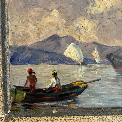 Rustic Seascape Oil Painting "Fishing Boat" Refined Art Holland Art Shop