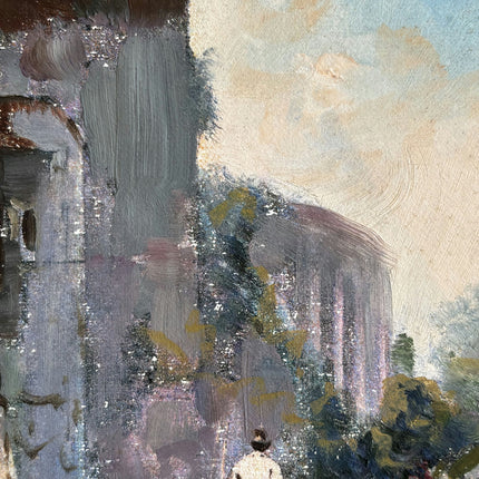 Classic Cityscape Oil Painting "Horse Cart" Timeless Small Art Holland Art Shop