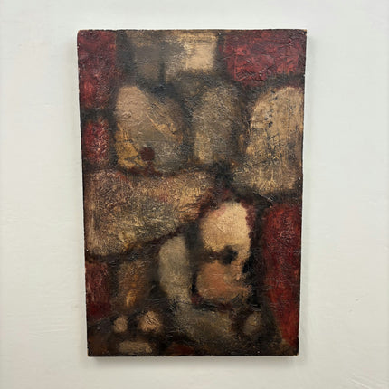 Authentic Abstract  Oil Painting "Aged Panel" Elegant Large Art Holland Art Shop