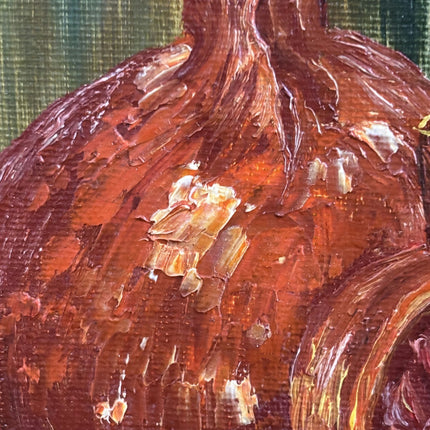 Original Still Life Oil Painting "Decorated Jar" Authentic Artwork Holland Art Shop