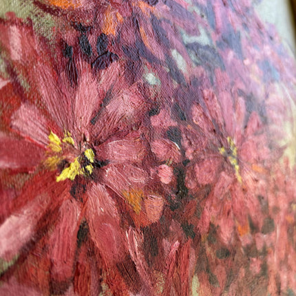 Refined Floral Still Life Oil Painting "Blue Vase" Handcrafted Artwork Holland Art Shop