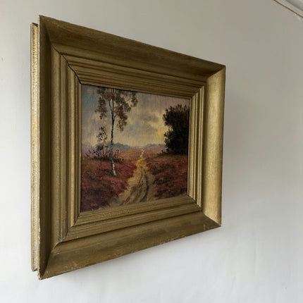 Antique Landscape Oil Painting "Golden Frame" Expressive Art Holland Art Shop