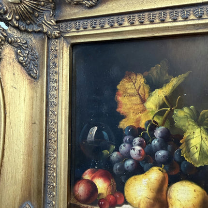 19th Century Oil Painting Still Life "Fruit Arrangement" Small Art Holland Art Shop