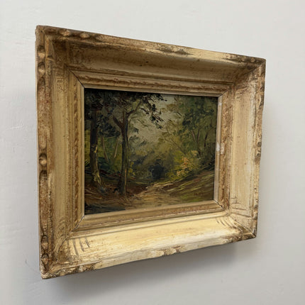 Vintage Landscape Oil Painting "Gilded Frame" Expressive Small Artwork Holland Art Shop