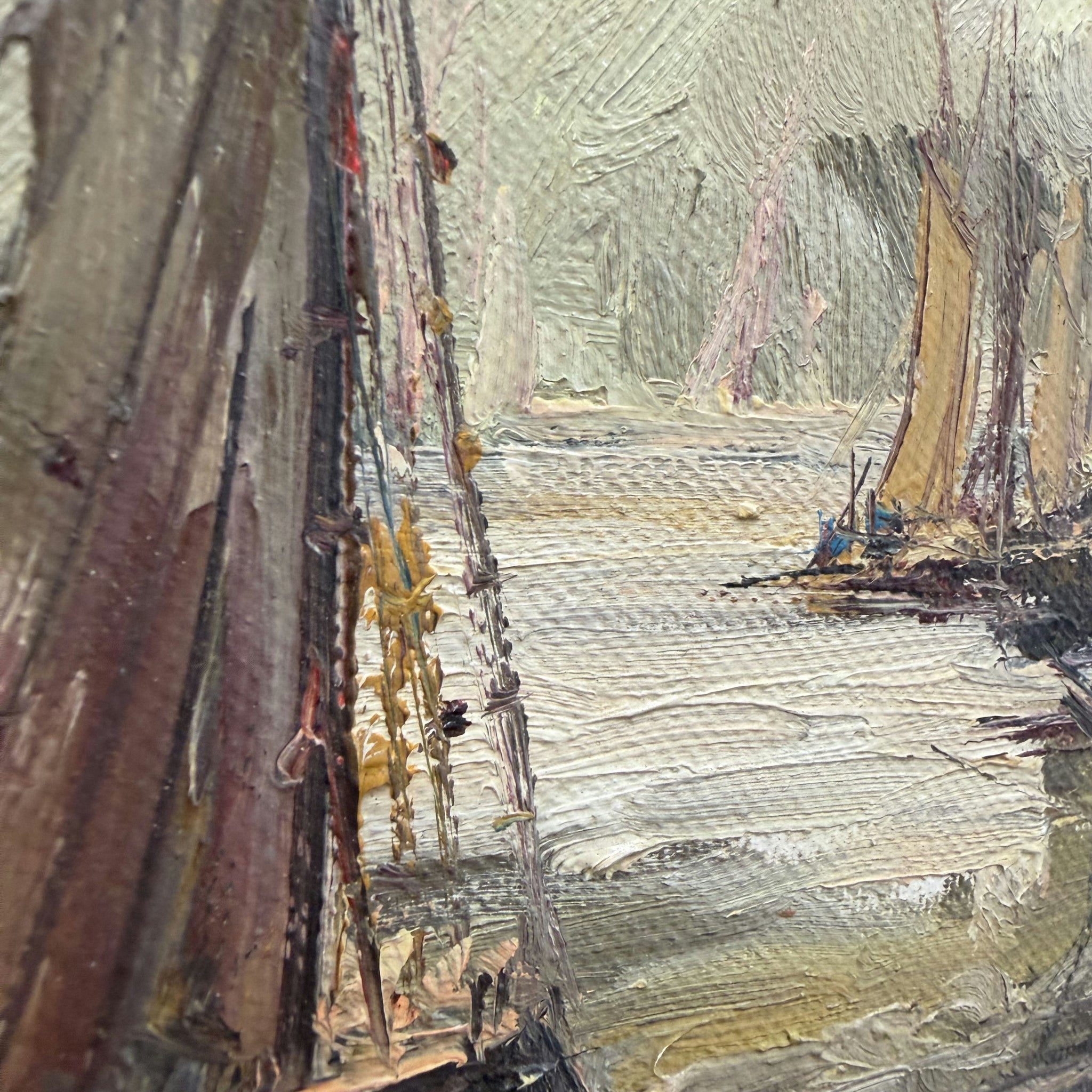 Expressive Seascape Oil Painting 