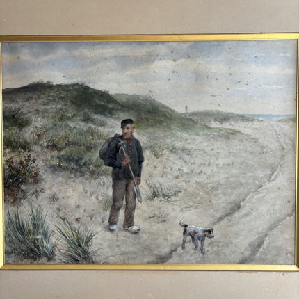 Expressive Figurative Oil Painting "Framed Painting" Vintage Large Art Holland Art Shop