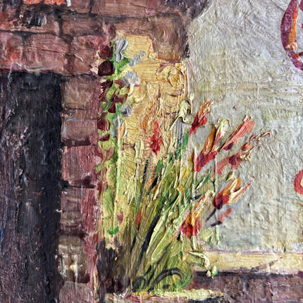 Traditional Scenery Oil Painting "Garden Fountain" Rustic Art Holland Art Shop
